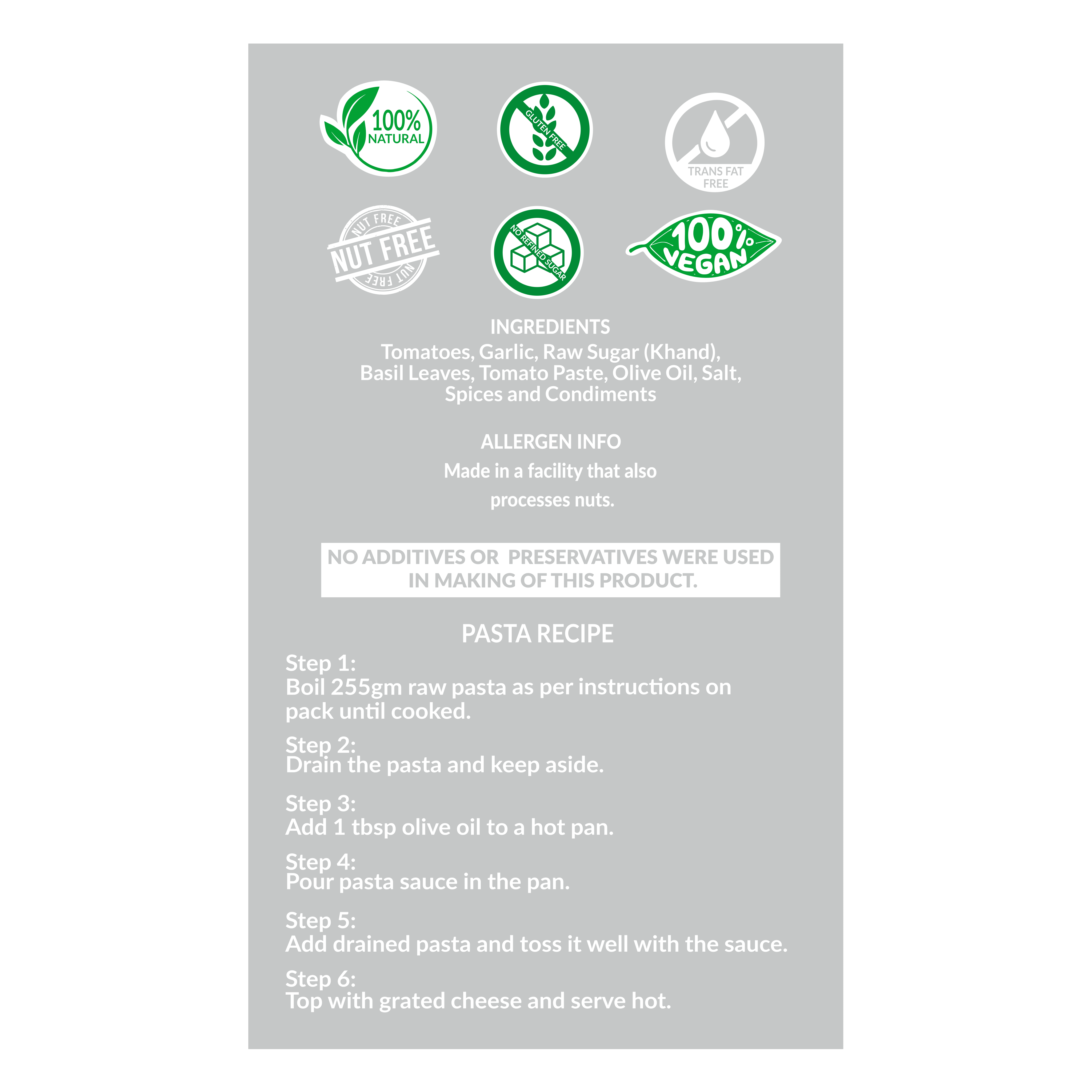 Basil Pasta Sauce 390g